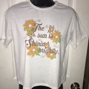 Girls Shein "The Sun Is Shining Brightly" Tshirt  Size 11-12y